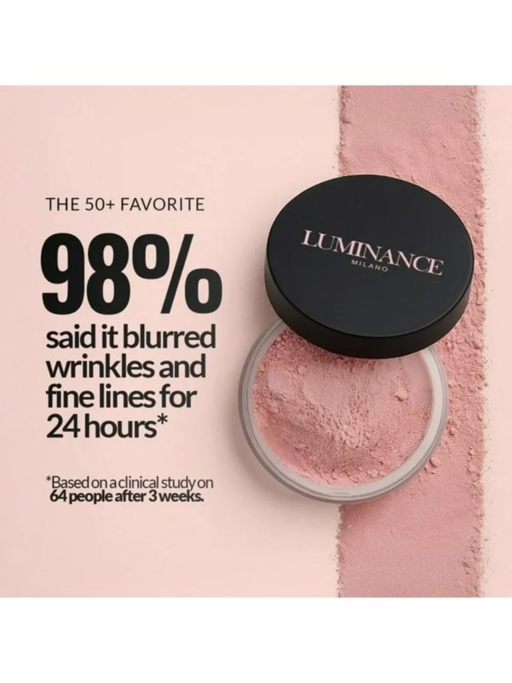 Luminance Milano Blurring Setting Powder 8g - Smooth Matte Finish Minimizes Wrin